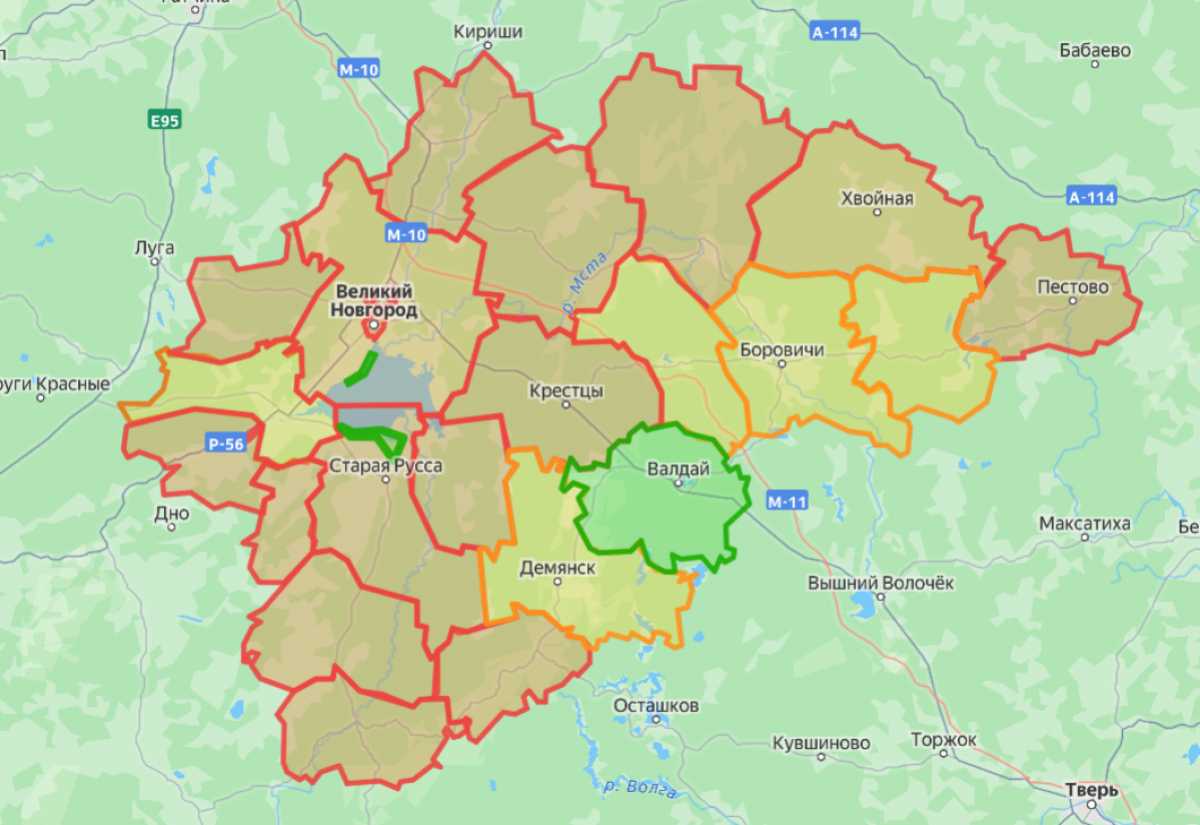 Запрет выхода на лёд начал действовать в Хвойнинском округе