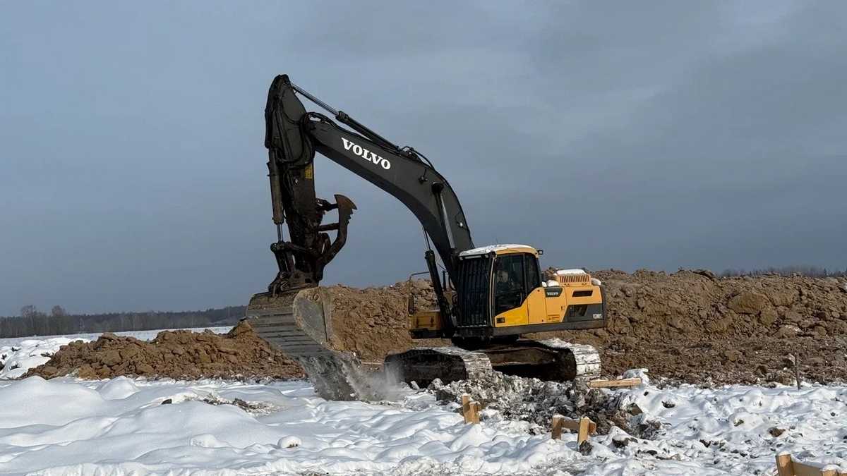 В Батецком округе начали стоить ферму на 100 голов крупного рогатого скота