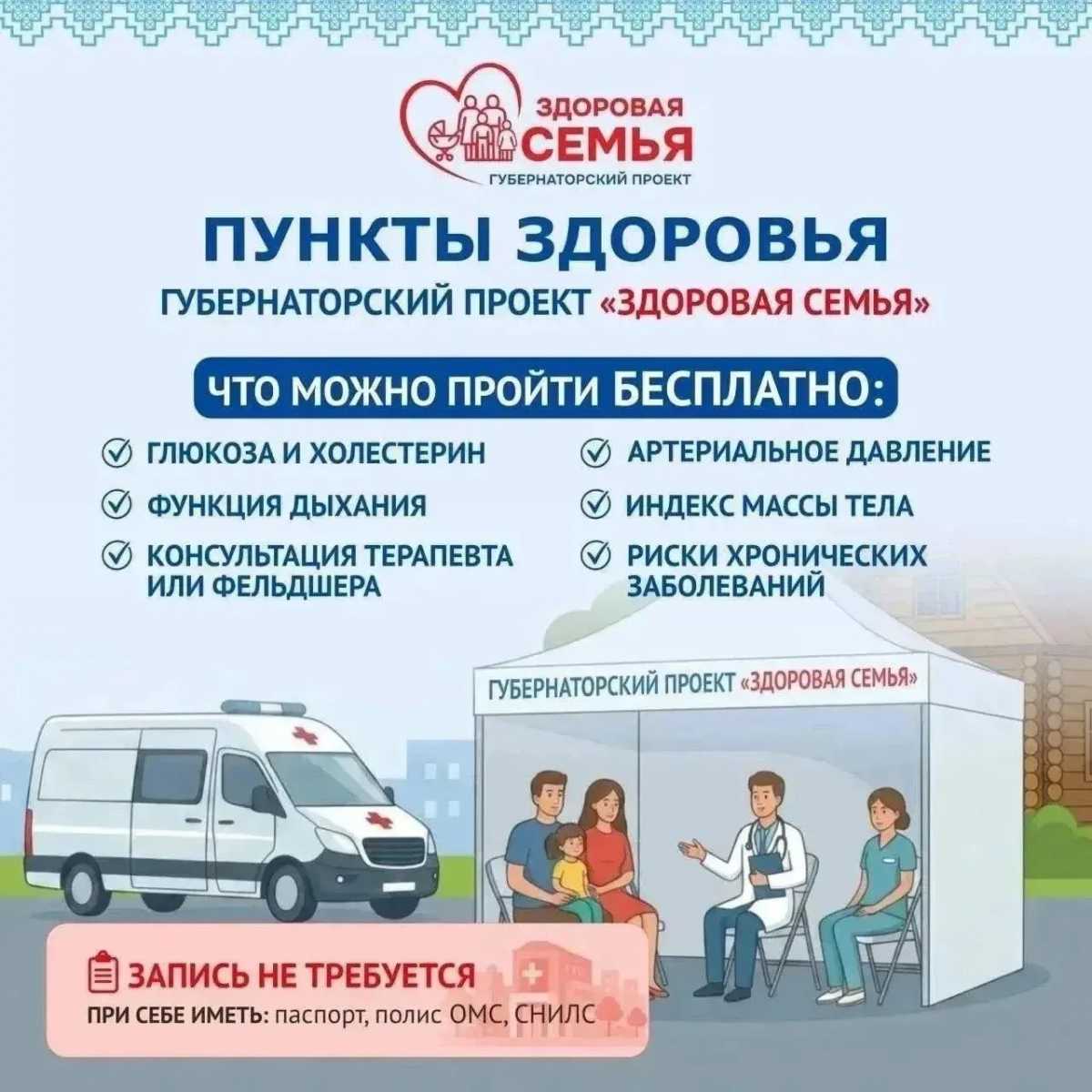 В Новгородской области 26-27 июня будут работать 14 пунктов проекта «Здоровая семья» В Новгородской области 26-27 июня будут работать 14 пунктов проекта «Здоровая семья»