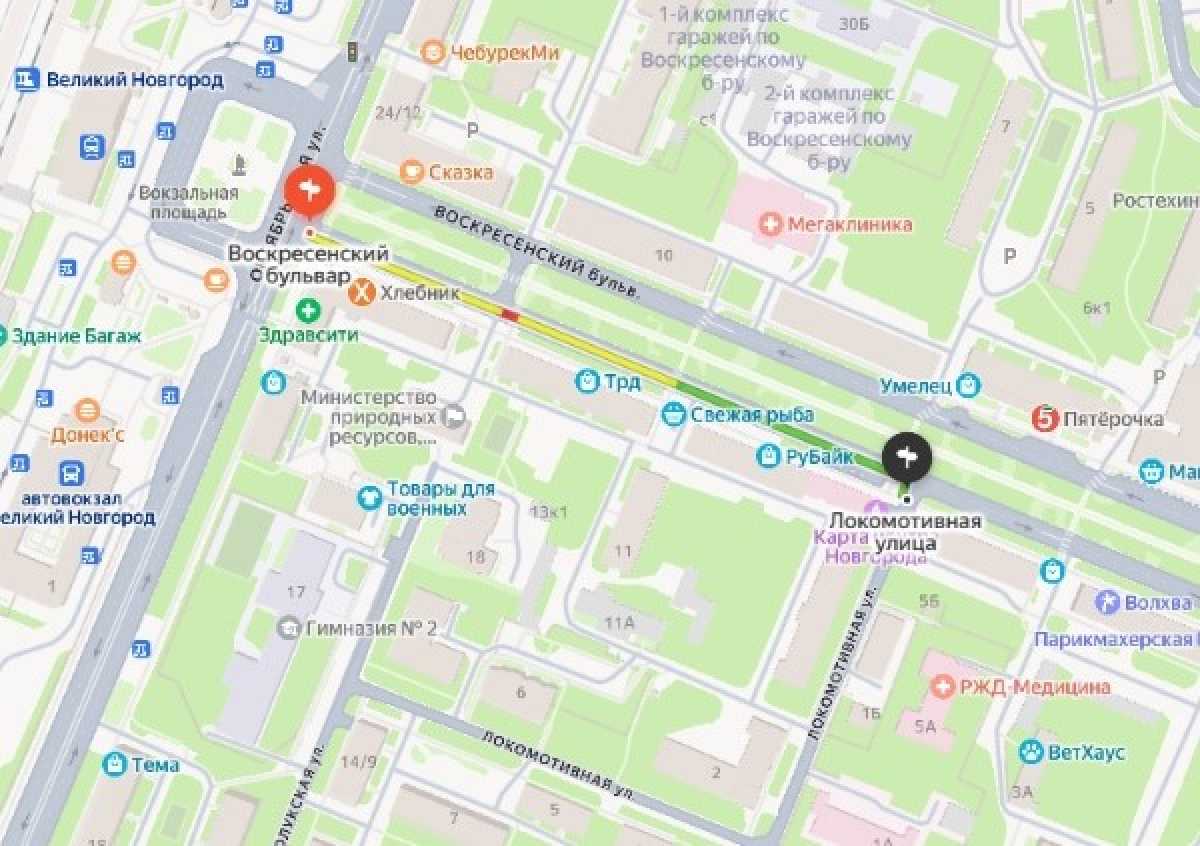 Участок Воскресенского бульвара в Великом Новгороде временно перекроют Участок Воскресенского бульвара в Великом Новгороде временно перекроют