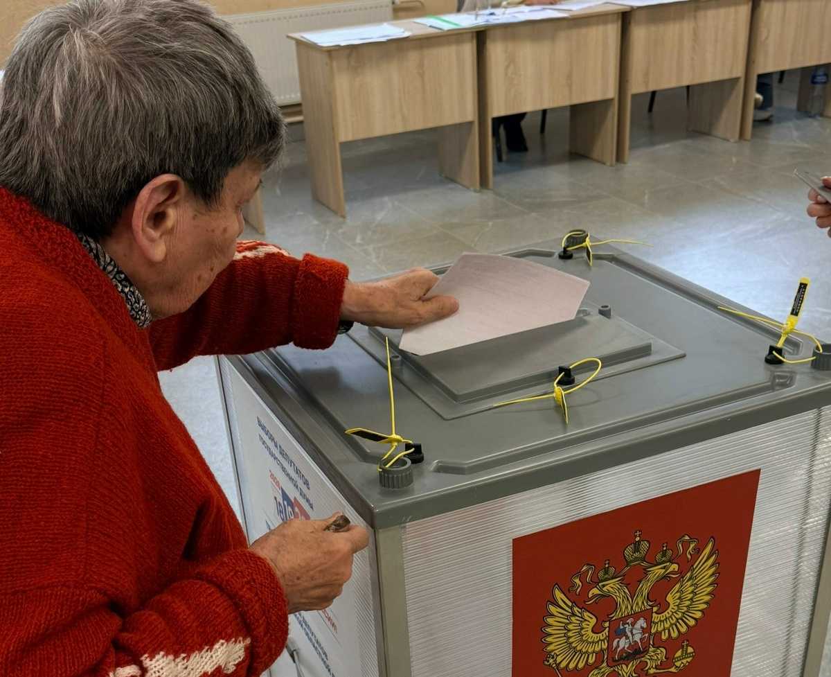 Ровесница Победы проголосовала на выборах-2026 в Новгородской области Ровесница Победы проголосовала на выборах-2026 в Новгородской области